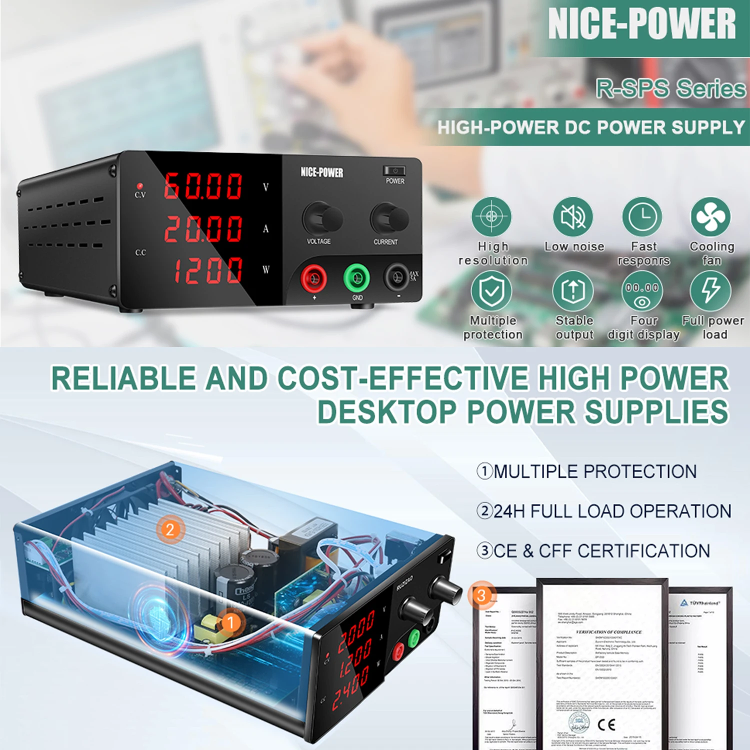 30V 30A Lab Bench Power Source - đánh giá và giá High Power 60V 20A Bench Power Supply